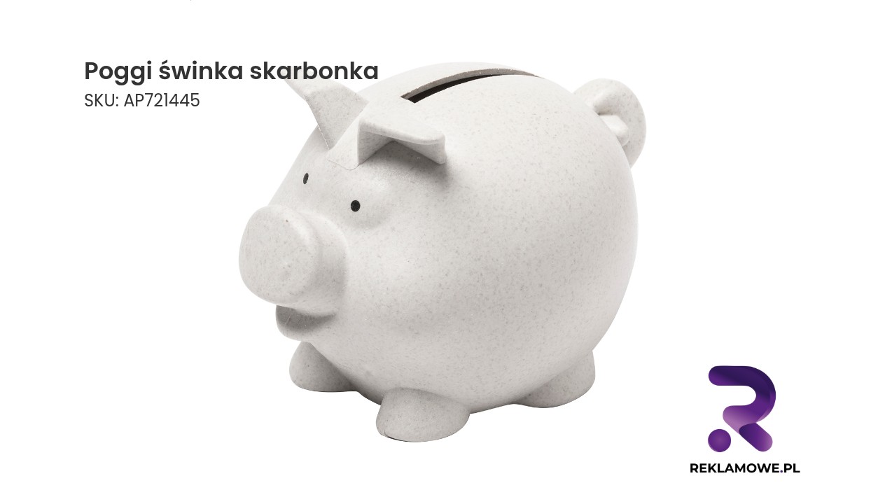 Poggi świnka skarbonka Poggi świnka skarbonka – ceramiczna skarbonka w kształcie świnki