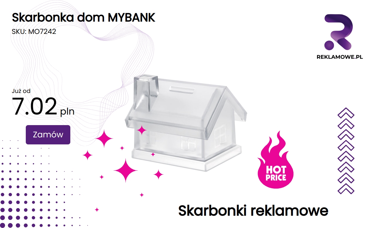 Skarbonka w kształcie domu MYBANK