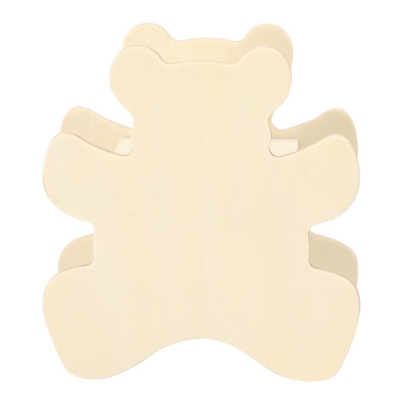 Drewniana skarbonka "zwierzątko" do kolorowania, kredki VA761-17A_AAB01