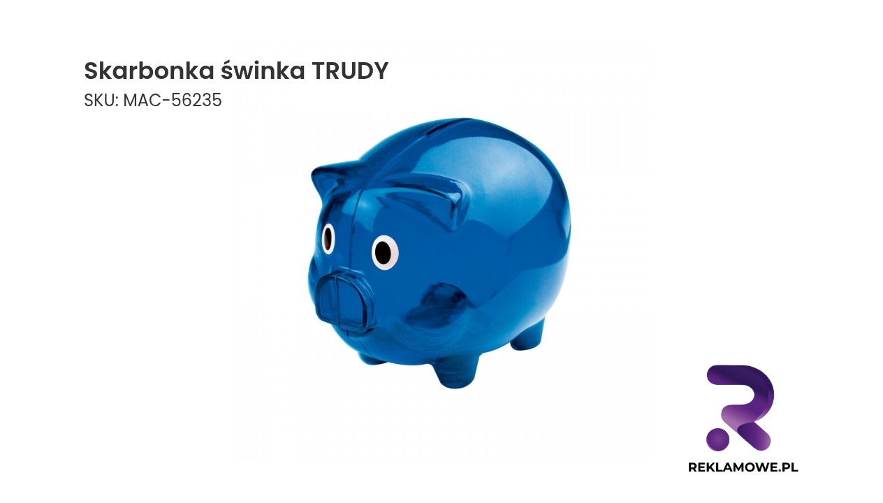 Skarbonka świnka TRUDY Skarbonka świnka TRUDY – ceramiczna skarbonka w kształcie świnki